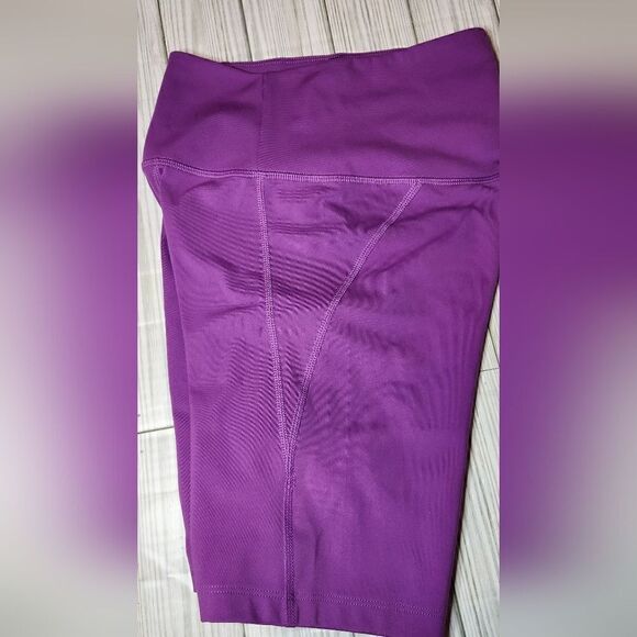 Girlfriend Collective Plum High Rise Bike Shorts Size Xsmall - Picture 9 of 10